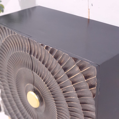 Indian Handmade Carved Solid Hard Wood French Legged Sideboard Black 80x40x80Cm Indian Handmade Carved Solid Hard Wood French Legged Sideboard Black 80x40x80Cm