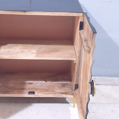 Indian Handmade Carved Solid Hard Wood French Legged Sideboard Black 80x40x80Cm Indian Handmade Carved Solid Hard Wood French Legged Sideboard Black 80x40x80Cm