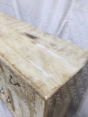 BELINDA Bleached Mango Wood Large Sideboard Shabby Chic French Style Buffet Whitewash BELINDA Bleached Mango Wood Large Sideboard Shabby Chic French Style Buffet Whitewash