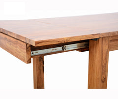 Boston Taper Contemporary Solid Wood Rectangle Dining Table Natural Adjustable Boston Taper Contemporary Solid Wood Rectangle Dining Table Natural Adjustable