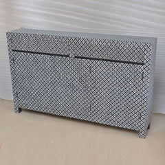 Bone inlay Geometric pattern Sideboard Bone inlay Geometric pattern Sideboard