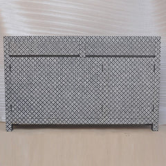 Bone inlay Geometric pattern Sideboard Bone inlay Geometric pattern Sideboard