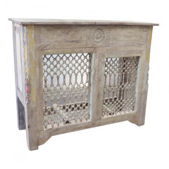 Antique Carved Jali Counter Table A Antique Carved Jali Counter Table A