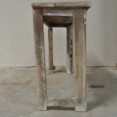 Antique Carved Console Table Whitewash Antique Carved Console Table Whitewash