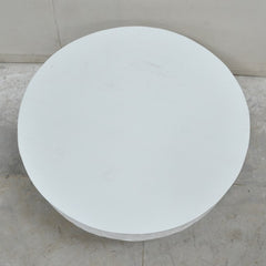 Bristol Carved Diamond Round Coffee Table Legs White Bristol Carved Diamond Round Coffee Table Legs White