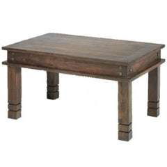 Takat Metal Jali Natural Indian Chunky Coffee Table Takat Metal Jali Natural Indian Chunky Coffee Table