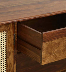 Rattan Elegance Series Sheesham Wood Sideboard in Scratch Resistant Provincial teak Rattan Elegance Series Sheesham Wood Sideboard in Scratch Resistant Provincial teak