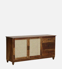 Rattan Elegance Series Sheesham Wood Sideboard in Scratch Resistant Provincial teak Rattan Elegance Series Sheesham Wood Sideboard in Scratch Resistant Provincial teak
