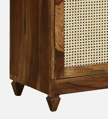 Rattan Elegance Series Sheesham Wood Sideboard in Scratch Resistant Provincial teak Rattan Elegance Series Sheesham Wood Sideboard in Scratch Resistant Provincial teak