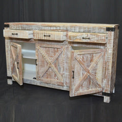 Metal Factory Sideboard White 150Cm Metal Factory Sideboard White 150Cm