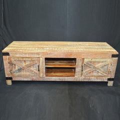 Metal Factory TV Unit White Metal Factory TV Unit White