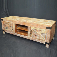 Metal Factory TV Unit White Metal Factory TV Unit White