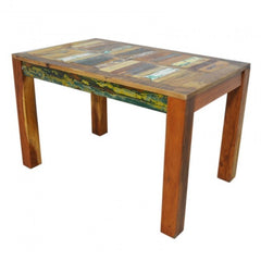 NIRVANA Reclaimed boat wood Dining Table 120x75x75 cm NIRVANA Reclaimed boat wood Dining Table 120x75x75 cm