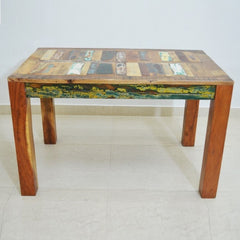NIRVANA Reclaimed boat wood Dining Table 120x75x75 cm NIRVANA Reclaimed boat wood Dining Table 120x75x75 cm