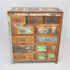 Nirvana Reclaimed timber Dresser Tallboy Chest of 11 drawers Nirvana Reclaimed timber Dresser Tallboy Chest of 11 drawers