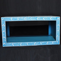 Bone inlay Blue Floral Coffee Table Bone inlay Blue Floral Coffee Table