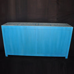 Bone inlay Blue Floral Sideboard Bone inlay Blue Floral Sideboard