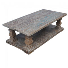 French Provincial Style Pillar Large Coffee Table Rectangle French Provincial Style Pillar Large Coffee Table Rectangle