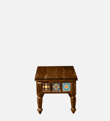 Shanti Surprise Sheesham Wood Nesting Coffee Table Set in Provincial Teak Finish With Cushioned Stools Shanti Surprise Sheesham Wood Nesting Coffee Table Set in Provincial Teak Finish With Cushioned Stools