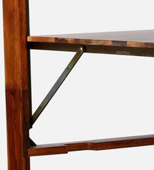 Moroccan Mosaic Mango Wood Wall Mounted Foldable 4 Seater Dining Table In Rustic Teak Finish Moroccan Mosaic Mango Wood Wall Mounted Foldable 4 Seater Dining Table In Rustic Teak Finish