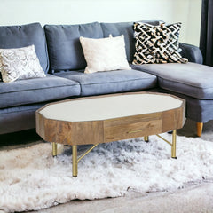 Kraft Bazaar Bruges Coffee Table with Terrazzo 110x60x40Cm Kraft Bazaar Bruges Coffee Table with Terrazzo 110x60x40Cm