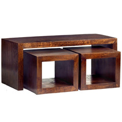 Boston Kompact Dark Cubed John Long Coffee Table Set Boston Kompact Dark Cubed John Long Coffee Table Set