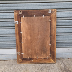 Handcrafted Floral Carved Solid Wood Indian Furniture Mirror Frame Rustic White Handcrafted Floral Carved Solid Wood Indian Furniture Mirror Frame Rustic White