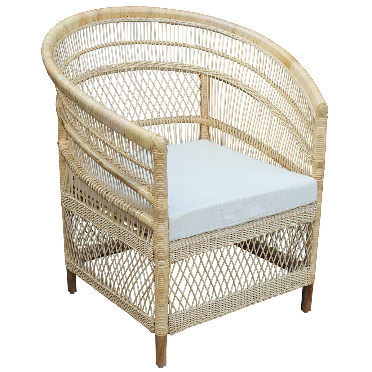 Cane Studio Wicker Rattan Bamboo Cane Chair CSTCH008