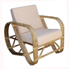 Cane Studio Wicker Rattan Bamboo Cane Chair CSTCH018