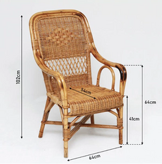 Cane Studio Wicker Rattan Bamboo Cane Chair CSTCH030