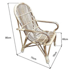 Cane Studio Wicker Rattan Bamboo Cane Chair CSTCH053