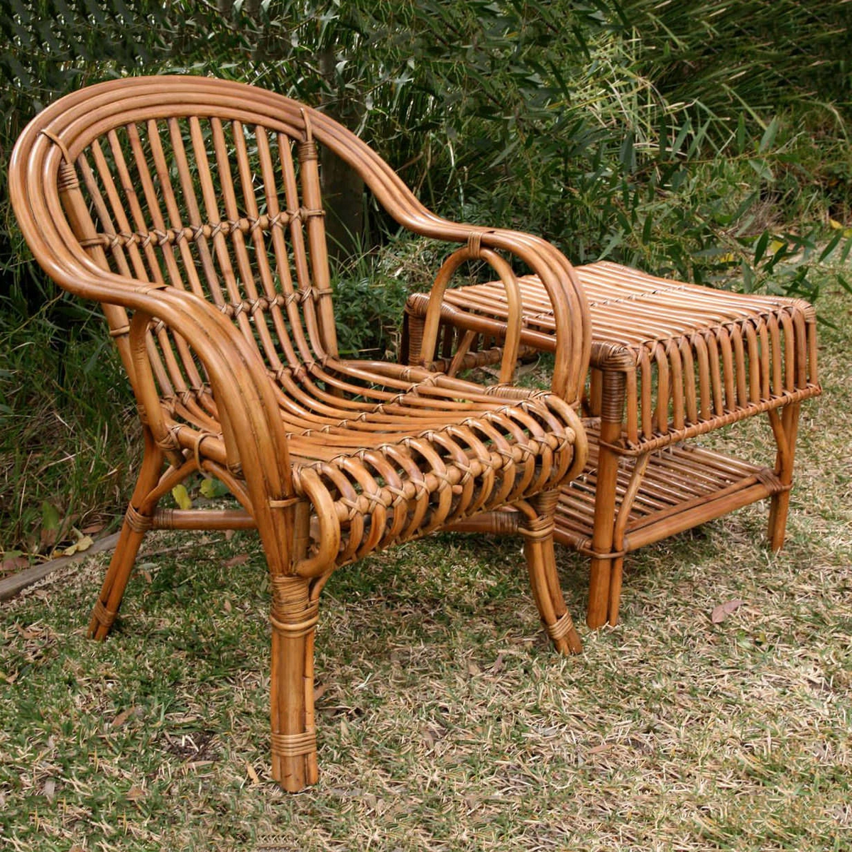 Cane Studio Wicker Rattan Bamboo Cane Chair CSTCH013