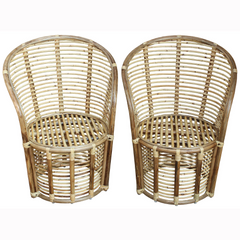 Cane Studio Wicker Rattan Bamboo Cane Chair CSTCH031