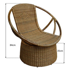 Cane Studio Wicker Rattan Bamboo Cane Chair CSTCH023