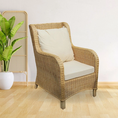 Cane Studio Wicker Rattan Bamboo Cane Chair CSTCH036