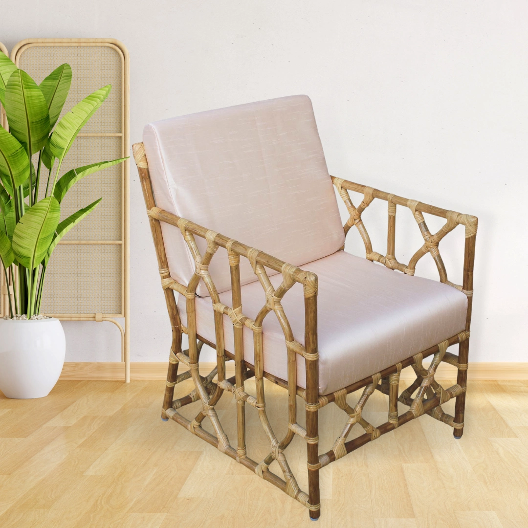 Cane Studio Wicker Rattan Bamboo Cane Chair CSTCH040