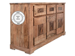 Solid Wood Indian Sideboard large Natural 160x45x85 cm