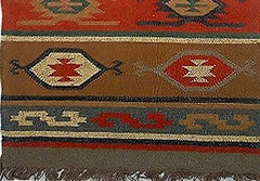 Kilim Handwoven Wool Woollen Dhurrie Durry Rug Jute Floor Runner Hallway Pattern 3