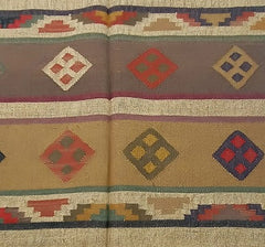 Kilim Wool Handwoven Woollen Dhurrie Durry Rug Jute Floor Covering Pattern 2