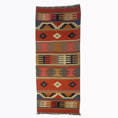 Kilim Handwoven Wool Woollen Dhurrie Durry Rug Jute Floor Runner Hallway Pattern 4