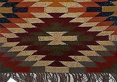 Kilim Handwoven Wool Woollen Dhurrie Durry Rug Jute Floor Runner Hallway Pattern 1