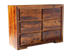 Boston Contemporary Solid Wood 6 Drawers Chest Of Drawers