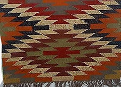 Kilim Handwoven Wool Woollen Dhurrie Durry Rug Jute Floor Runner Hallway Pattern 7