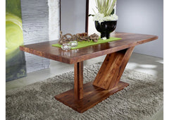 Gfine Six seater dining table made of solid sheesham wood 157x88x76Cm