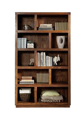 Gfine Bookshelf made of solid sheesham wood Brown 115x40x175Cm