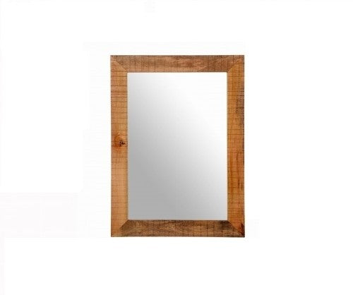 AVALON INDIAN WOODEN ZEN RUSTIC FRAME WITH MIRROR