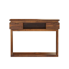 Modern Simplicity Rustic Solid Wood Console Table with 2 Drawers