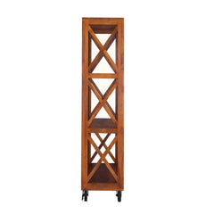 Boulder 3 Shelf Industrial Rolling Bookcase