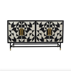Bone Inlay Solid Wood Buffet Sideboard S75