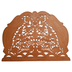 Hand Carved Peacock King Size Bed Headboard Bed Head H17